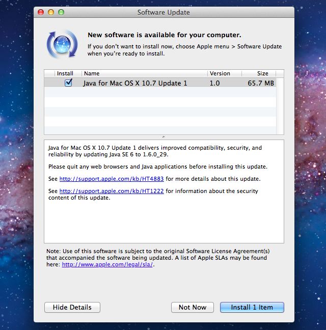 Java for mac os x 10.6 update 2.6